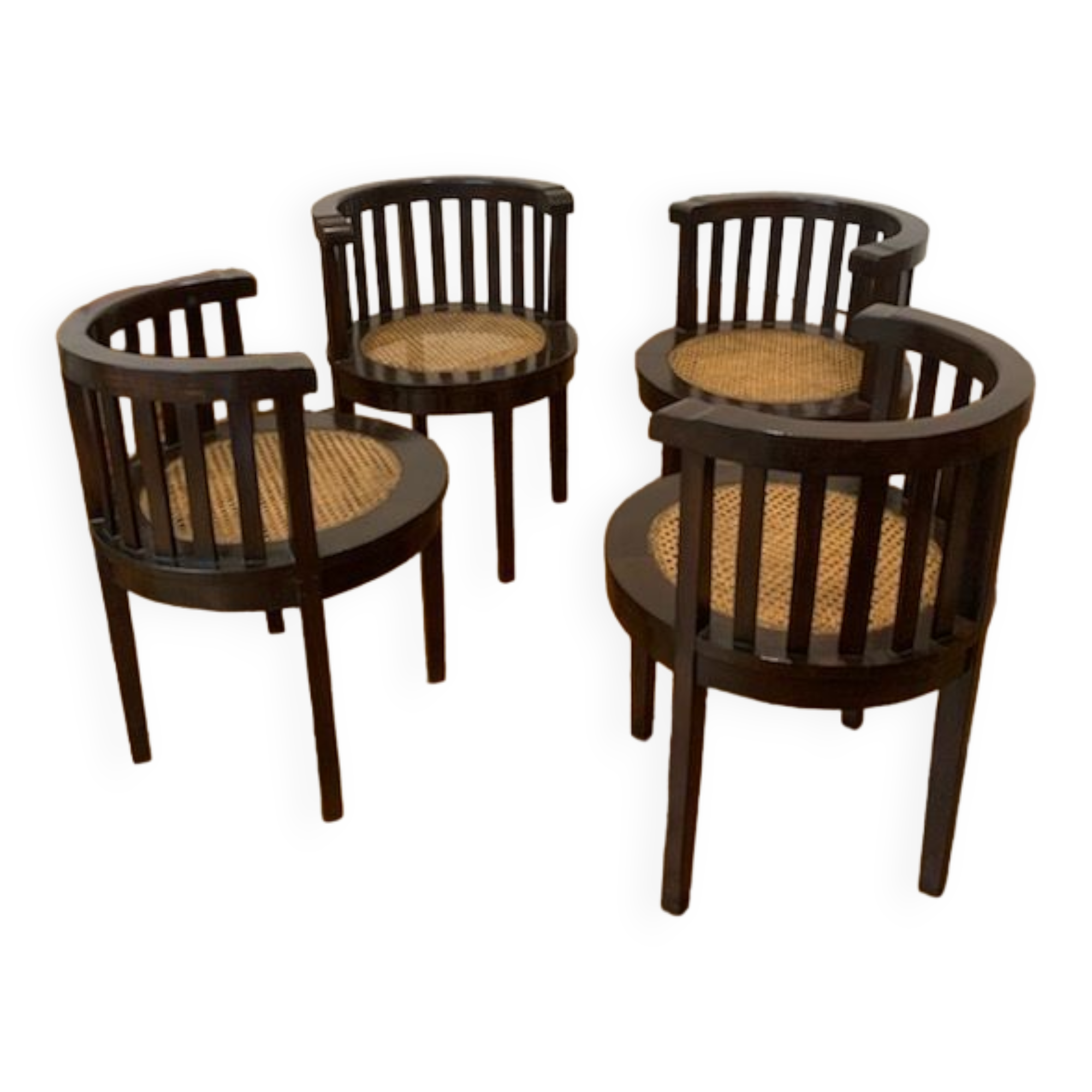 Lot de 4 chaises style indonésien