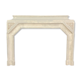 Superbe cheminée époque Art Deco en bois laqué