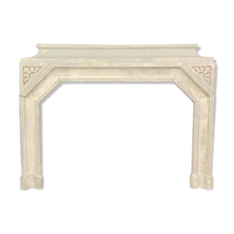 Stunning art Deco fireplace in lacquered wood