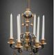 Chandelier in gilded bronze and patinated 19th century