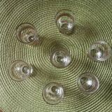 Set of 7 digestive glasses. Crystal