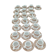 22 cups and saucers Bareuther Waldsassen distributed by Chomette Favor.