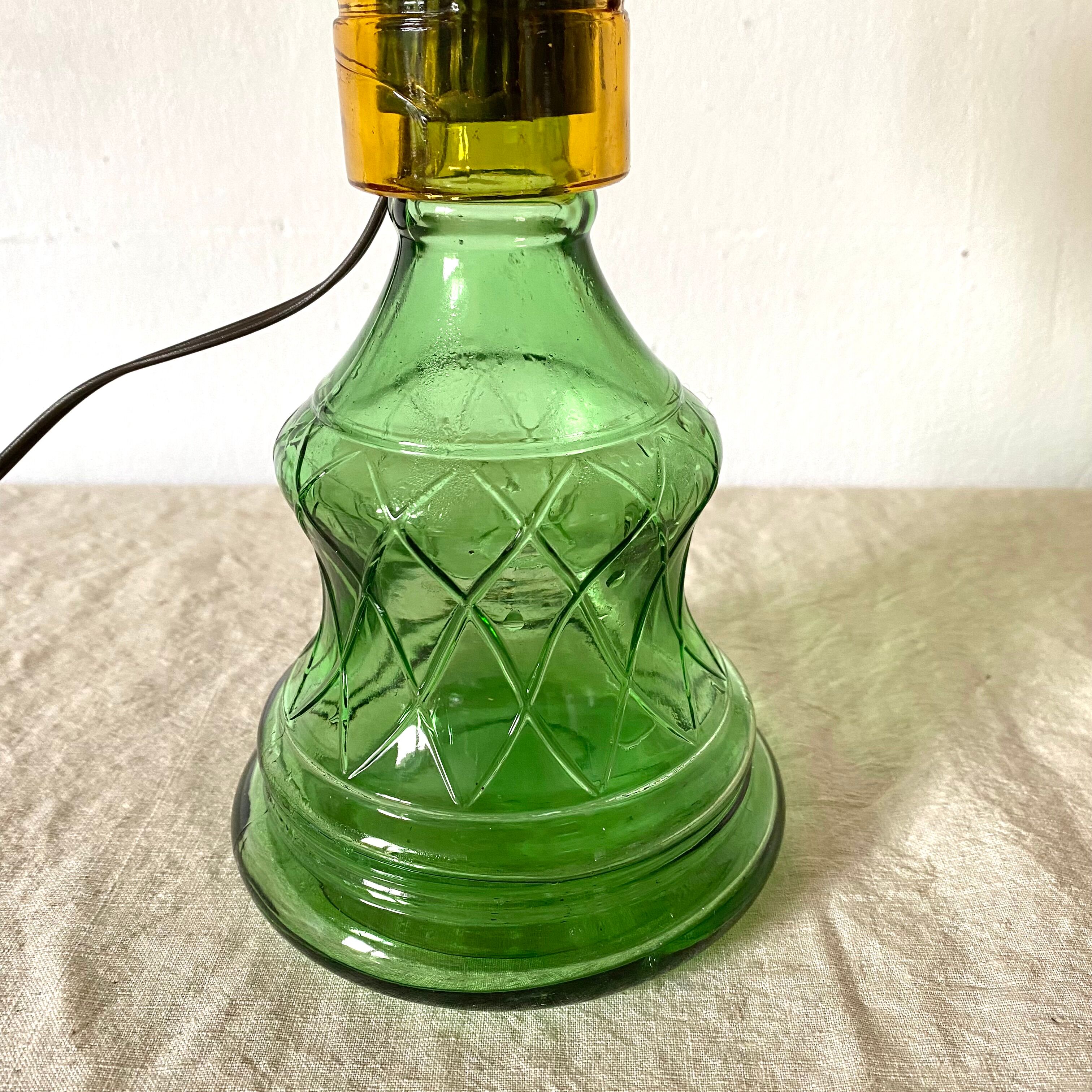 Lampe vintage en verre