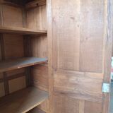 Raw oak cabinet