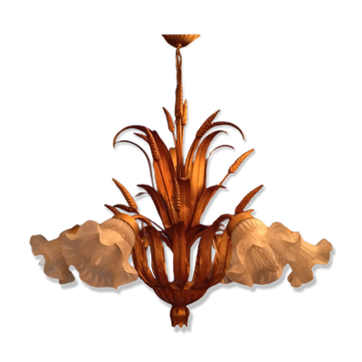 Lustre épis de blé vintage, années 60/70