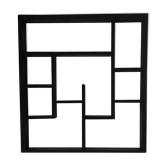 Wooden wall shelf