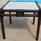 Coffee table bamboo with wooden top