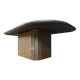 Brutalist slate stone coffee table, 1980s