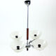 Art deco ceiling light in chrome, Czechoslovakia circa 1940s