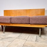 Vintage Modular Corner Sofa Bed with Ottoman, 1960s, Czechoslovakia