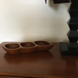 Teak dish 3 compartments