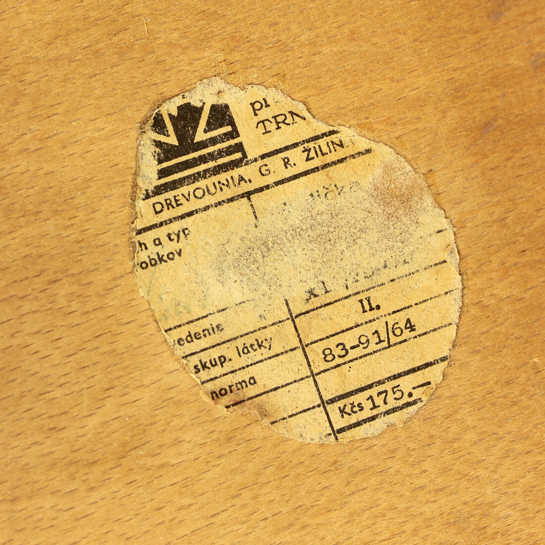 Mid Century Chair In Blond Wood, Czechoslovakia 1960s