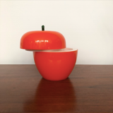 Vintage orange apple ice bucket