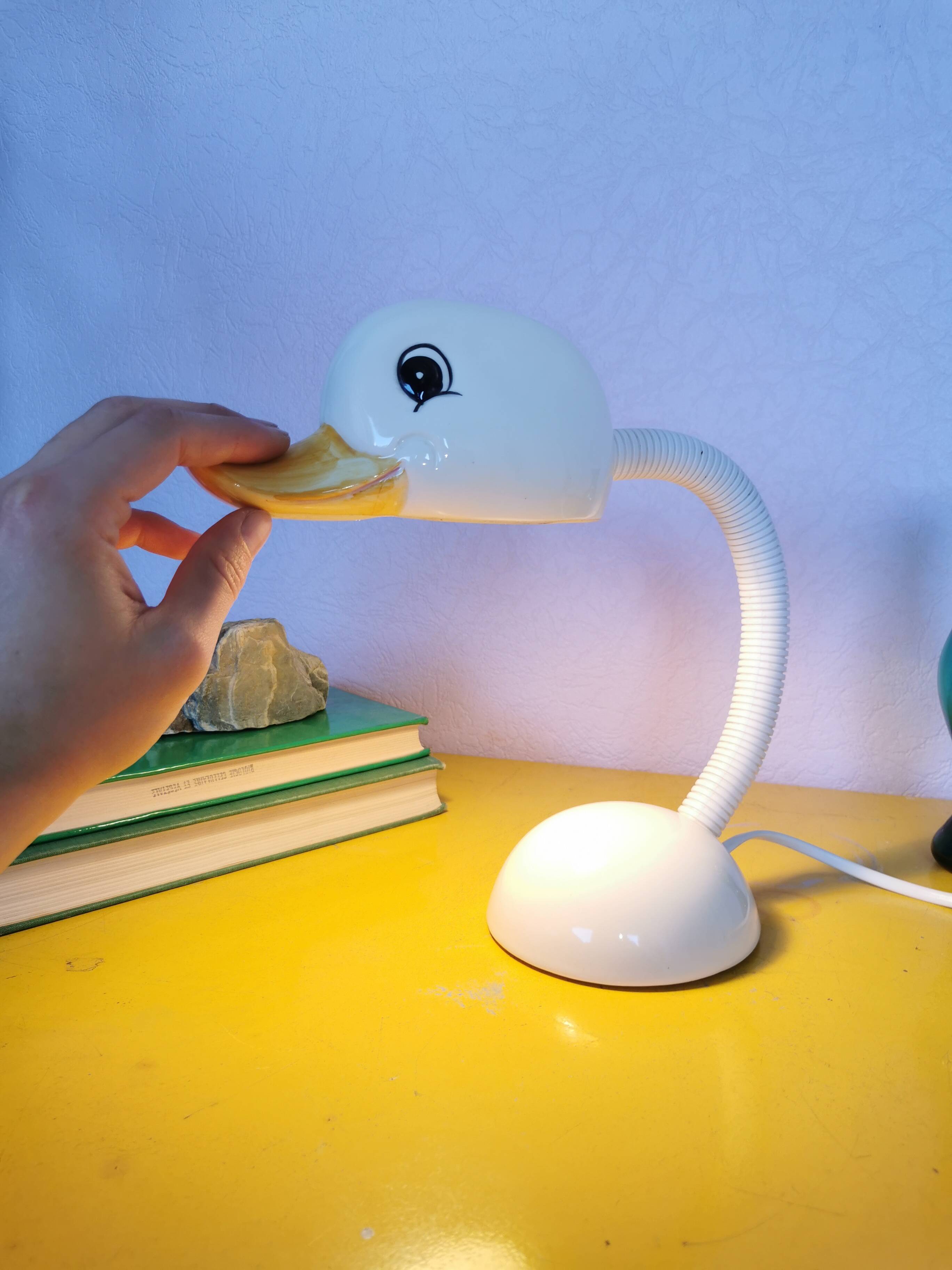 Flexible ceramic duck lamp, 1968