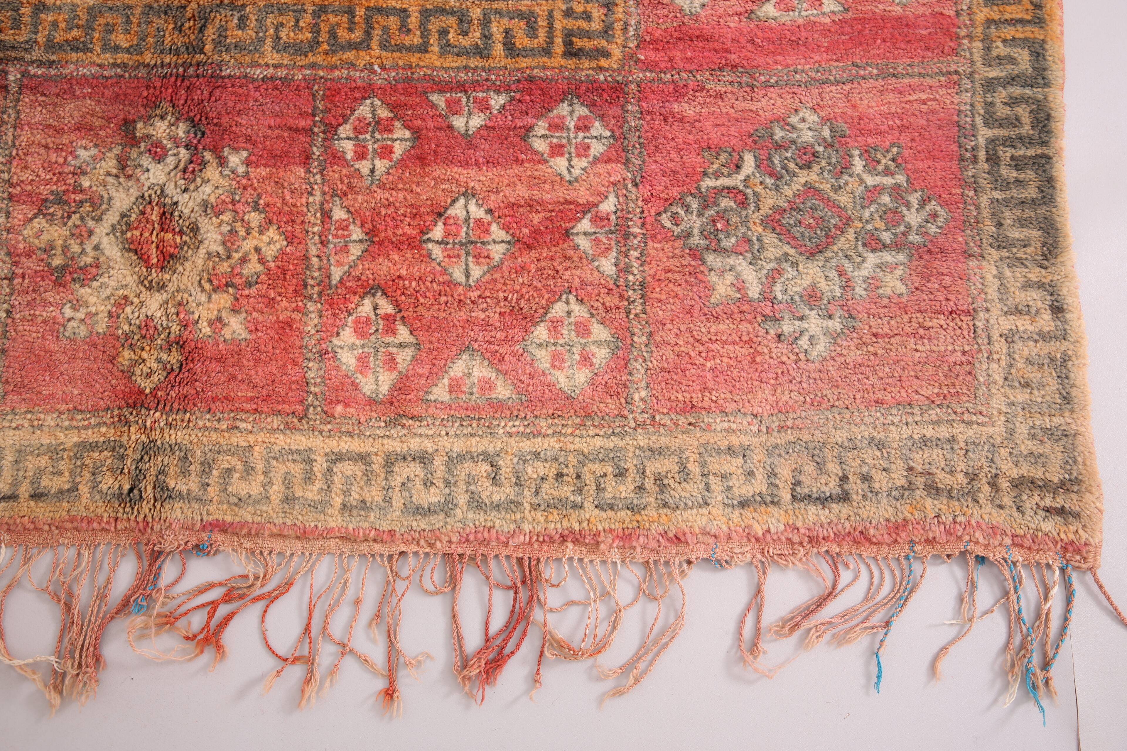 Tapis marocain vintage fait main 177 x 321 cm - Tapis berbère marocain - Tapis en laine