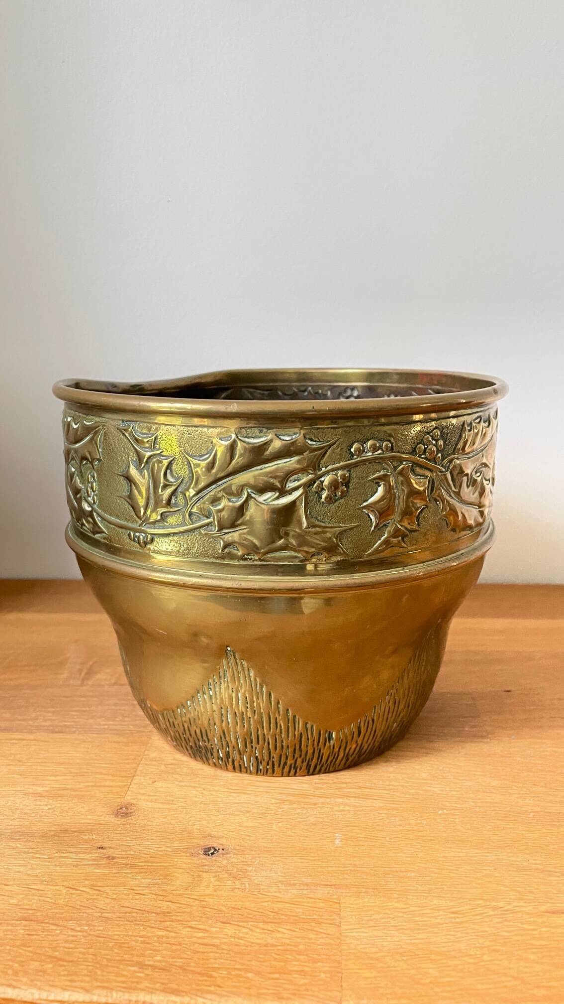 Brass planter from the 70s and 80s