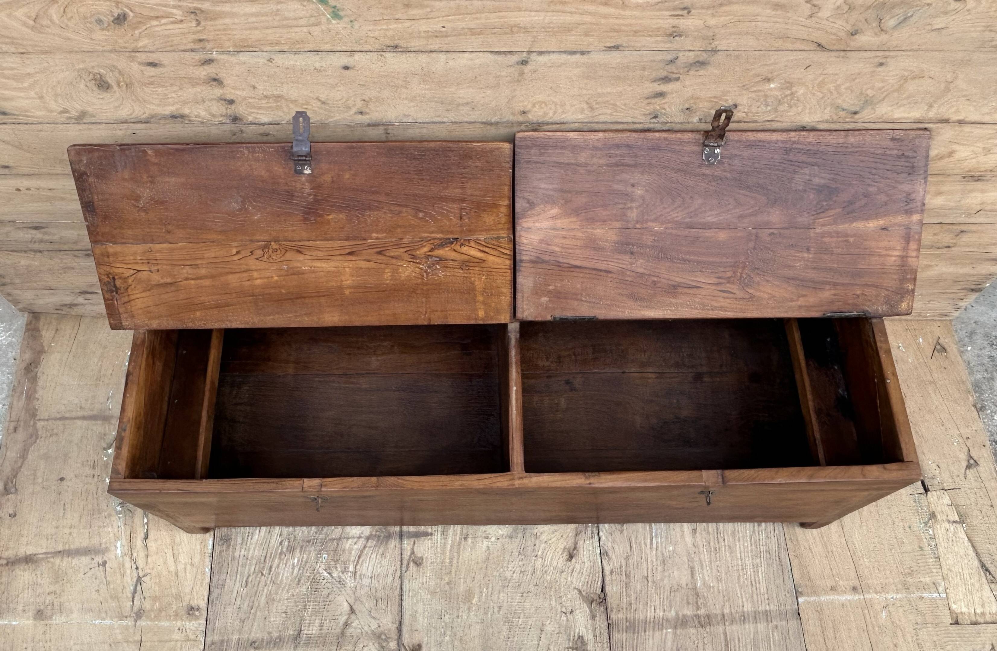 bench - teak safe from Burma