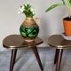 Pair of mini-seeded tripods 50s plant holder