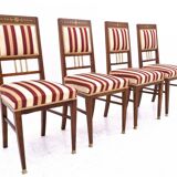 Table with chairs in Empire style, France.