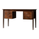 Bureau vintage scandinave moderne en teck des années 1960 avec tiroirs.