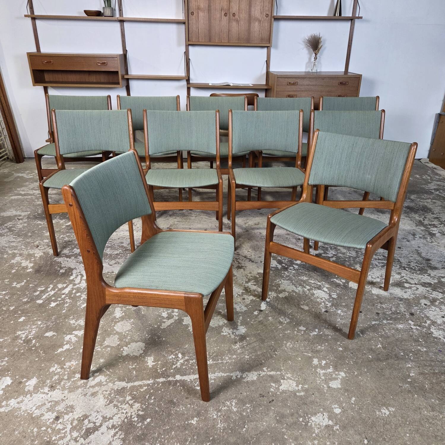 10x Erik Buch modèle 89, chaise danoise vintage Anderstrup des années 1960
