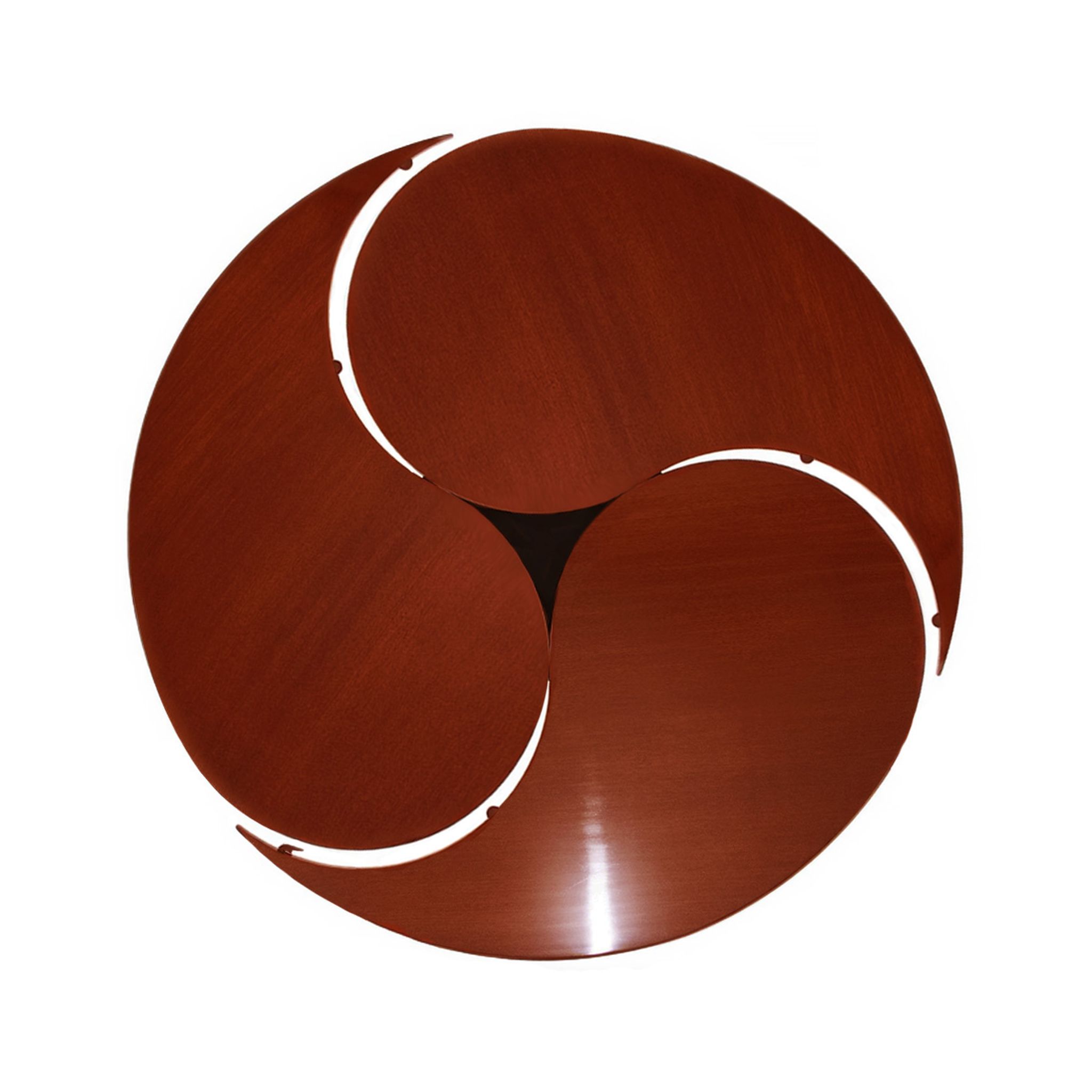 Danish Mid Century Yin-Yang teak extending dining table by Ole Gjerløv-Knudsen and Torben Lind