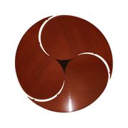 Danish Mid Century Yin-Yang teak extending dining table by Ole Gjerløv-Knudsen and Torben Lind