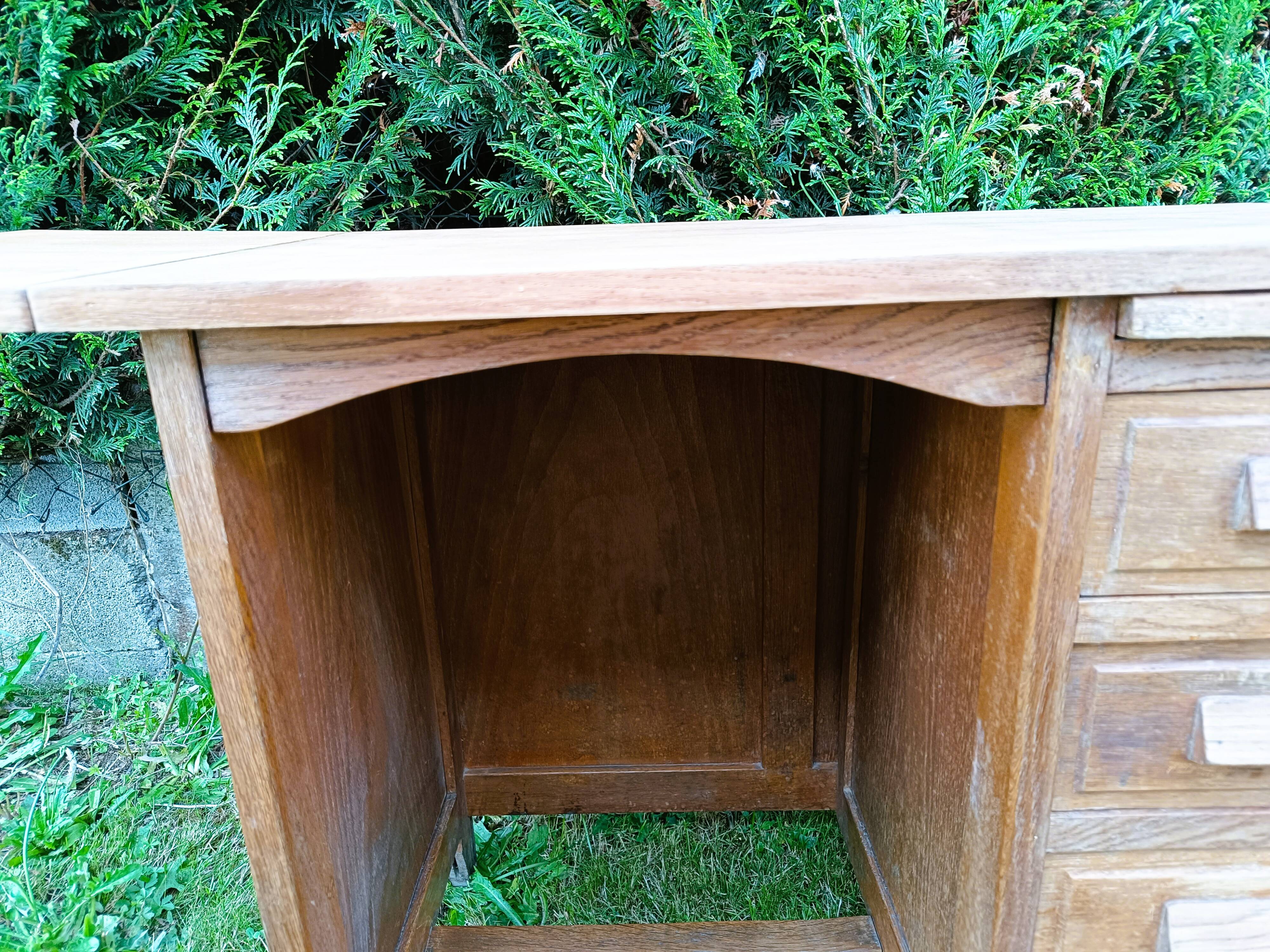 Antique solid oak desk