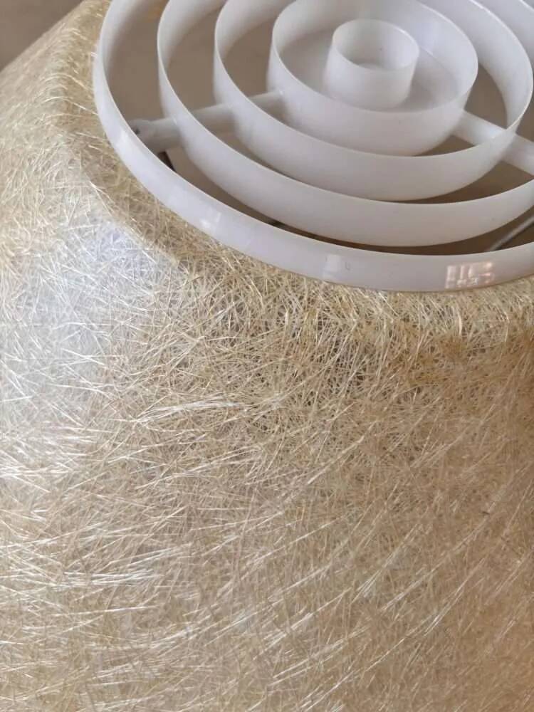 Louis Kalff ceiling light Philips from the 1950s in fibreglass.