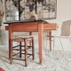Old farm trade table 4 drawers