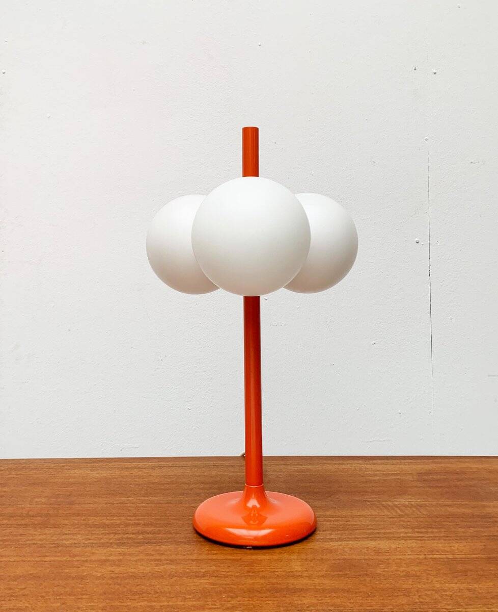 German table lamp from the mid-century space age by Kaiser Idell / Kaiser Leuchten.