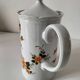 Cafetière vintage Winterling Bavaria décor floral orange