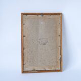 20th century wooden and gilded stucco mirror
