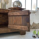 Established former brutalist console oak pine