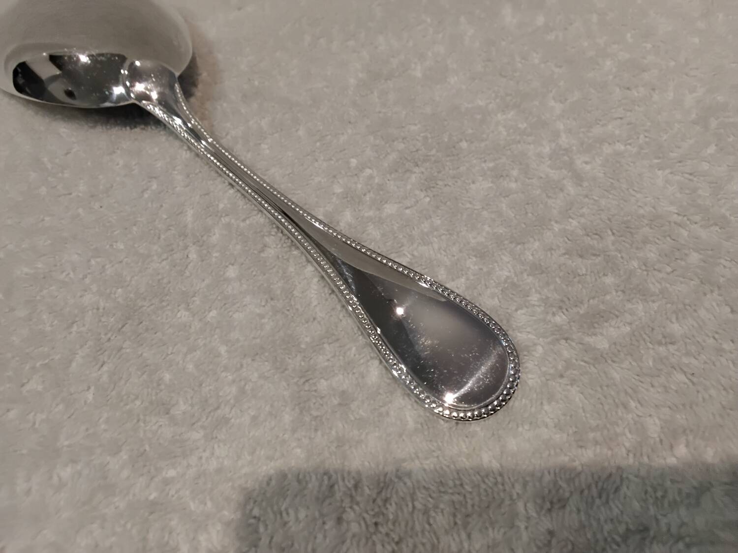 Christofle silver plated rice serving shovel, pearl model