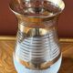 Gilded glass vase signed Fains – France, circa 1950