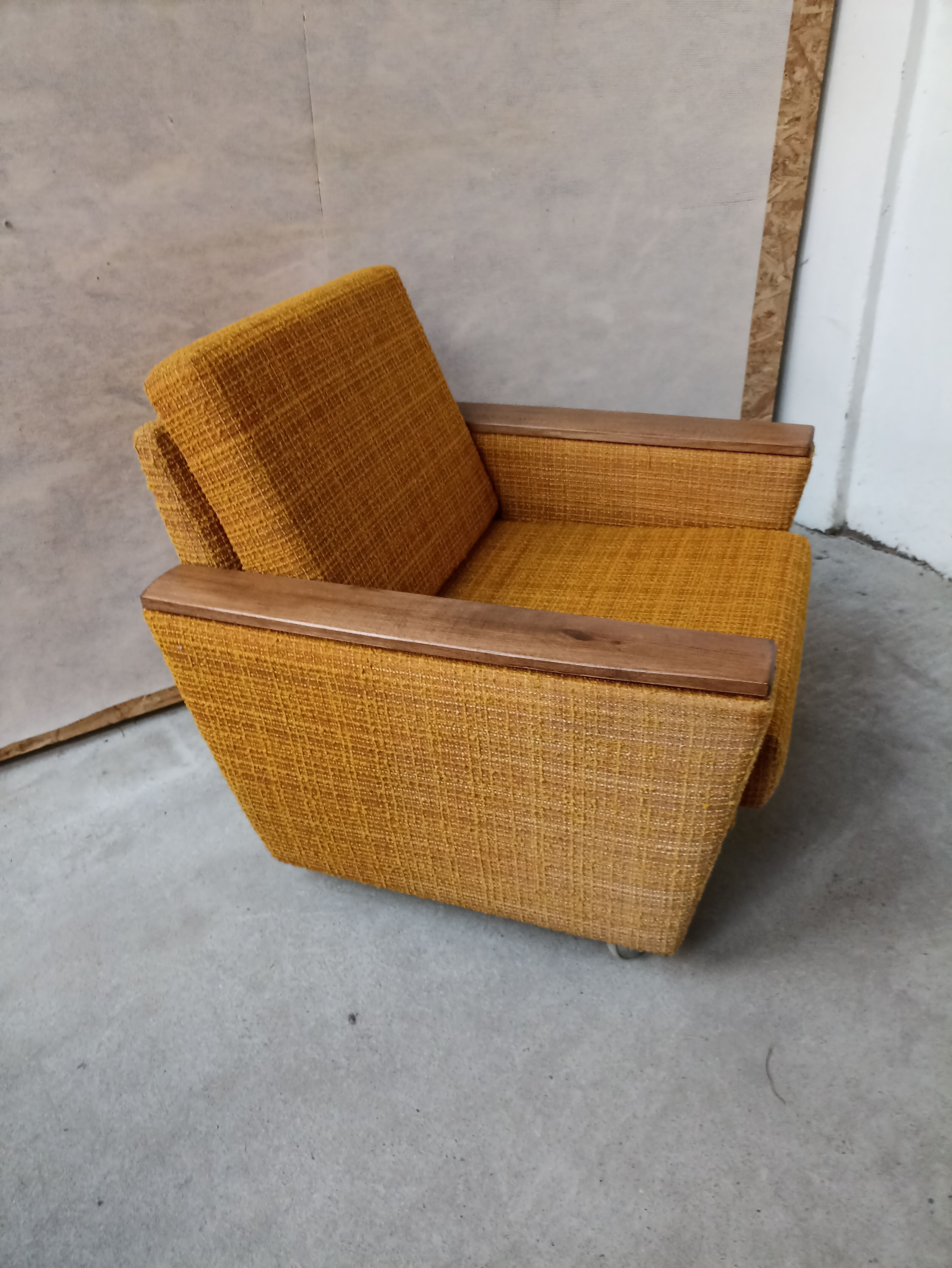 Pair vintage armchair