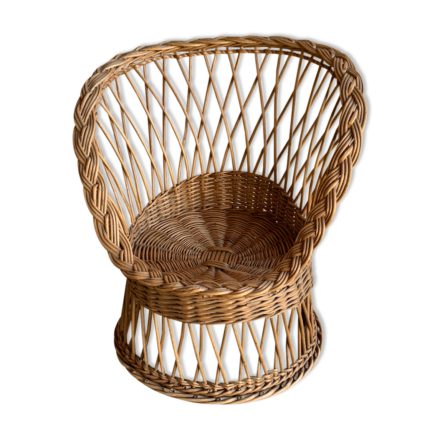 Children's rattan armchair