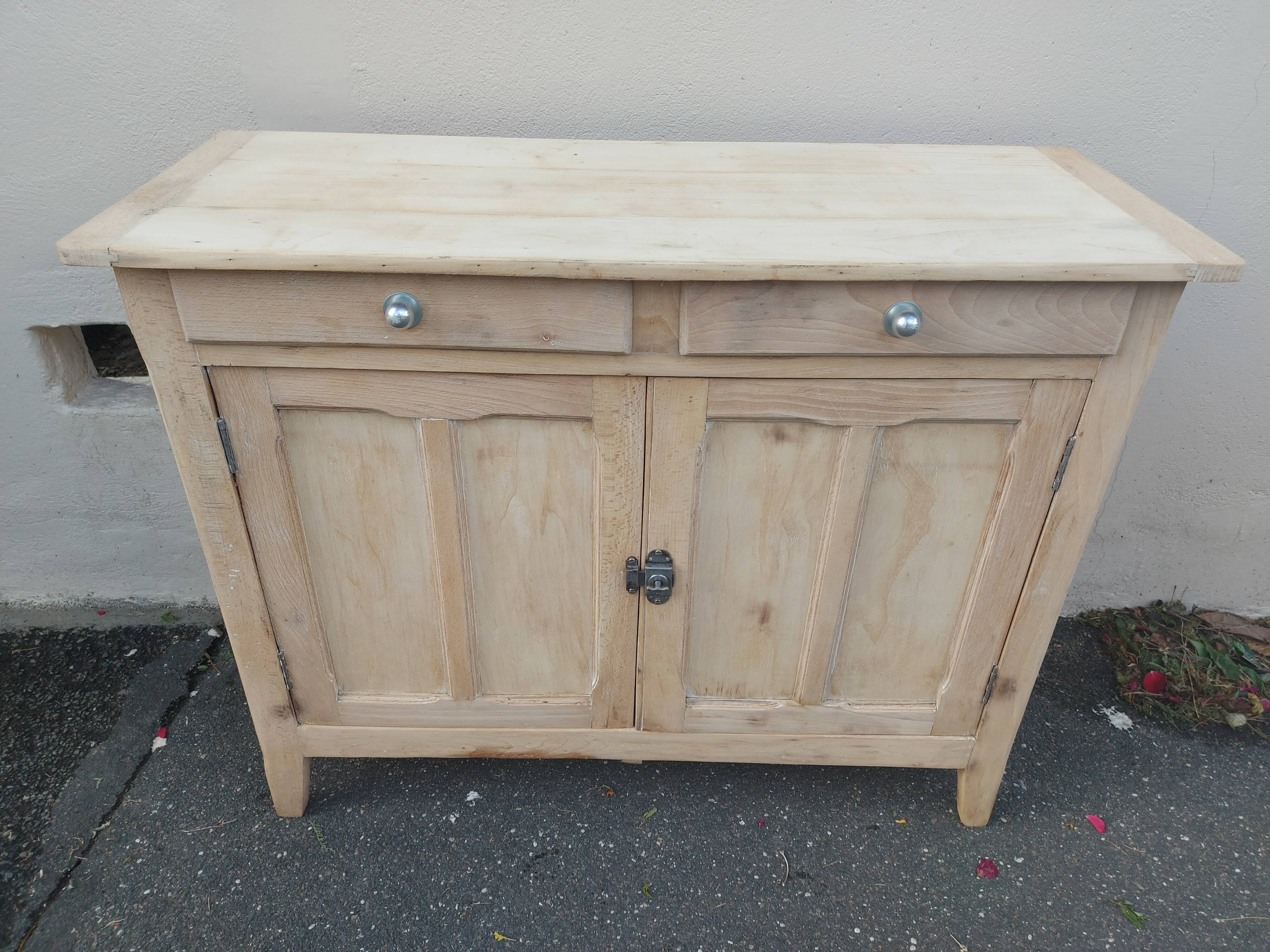 Very beautiful Parisian furniture 1940 stripped and sanded