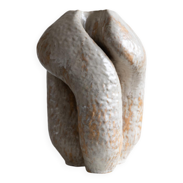 Large stoneware floor vase by Danish artist Ole Victor, 2022.