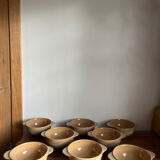 8 stoneware bowls