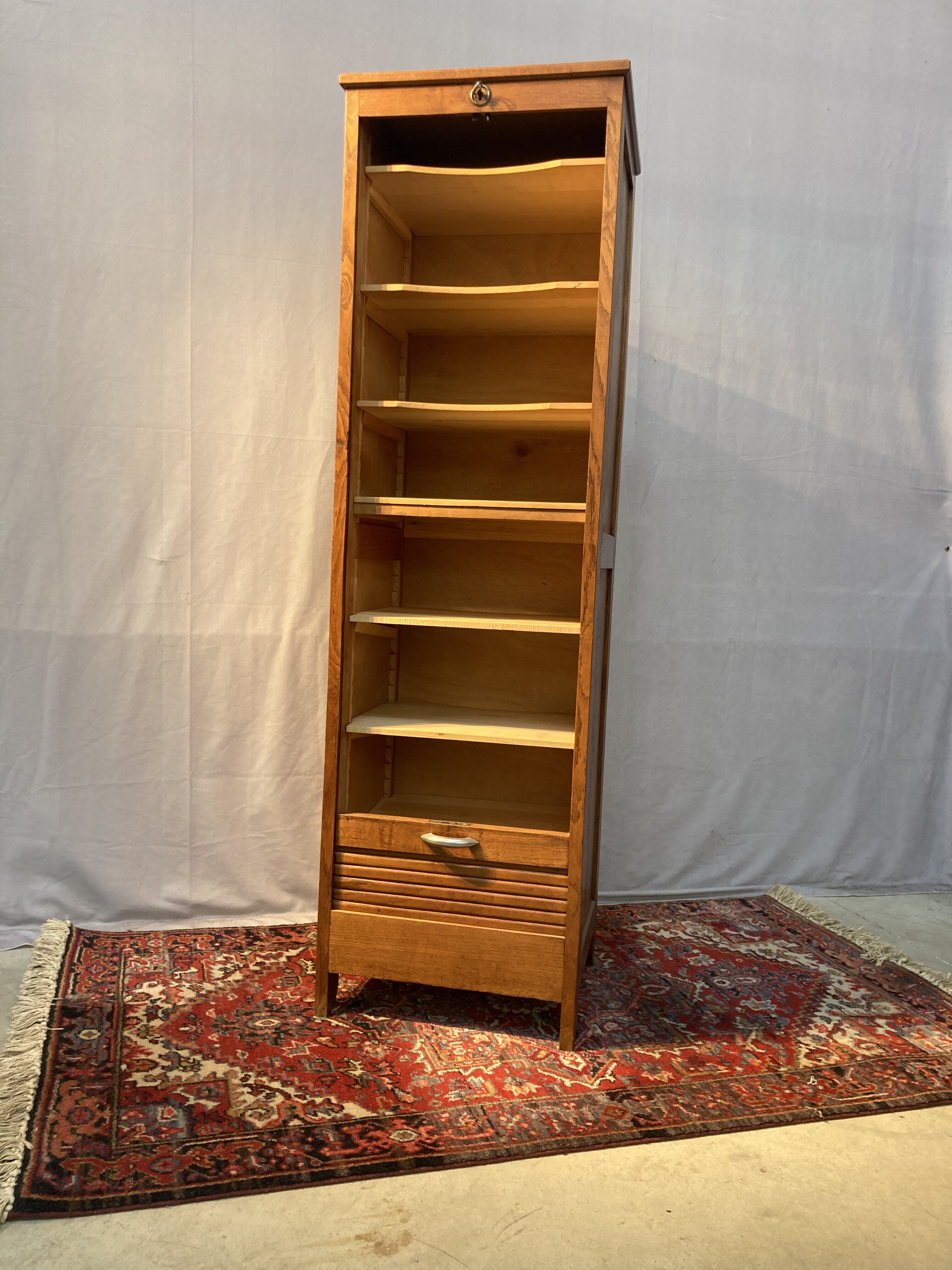 Wooden curtain filing cabinet