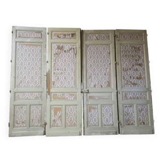 4 old partition doors from the 19th century