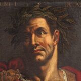 Rare painting portrait of Julius Caesar from the 17th century