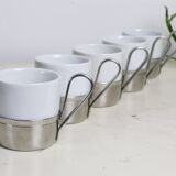 Set of 5 Letang Remy espresso cups, 1980s