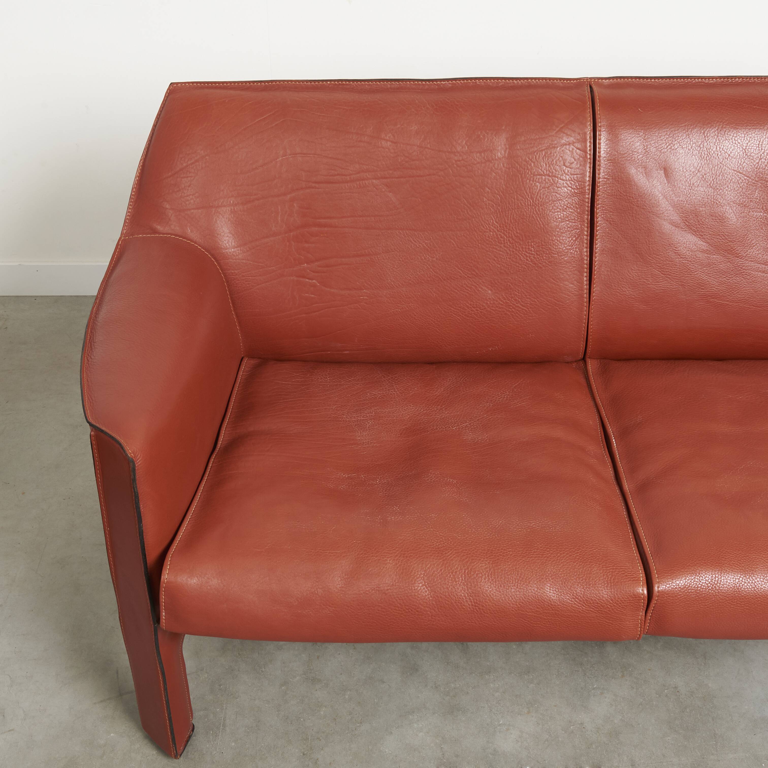 Set CAB 415 sofas by Mario Bellini, 1980s