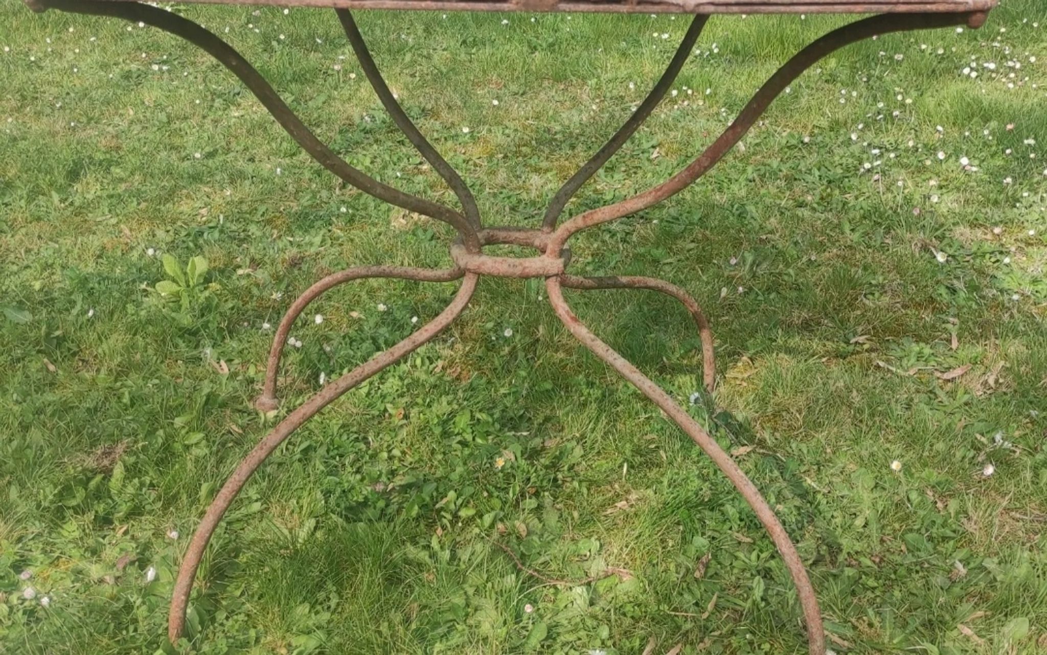 Old garden coffee table