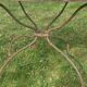 Old garden coffee table