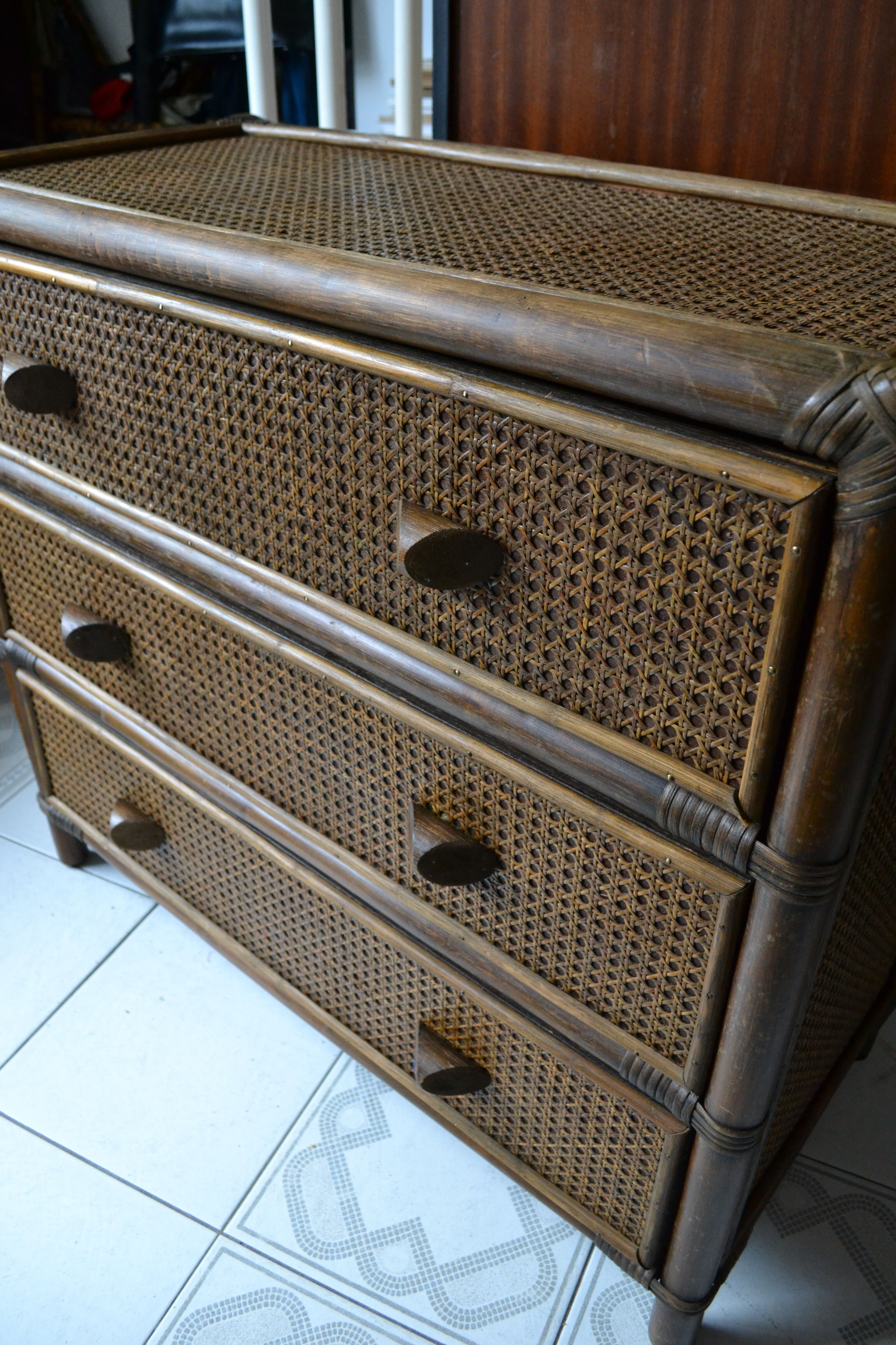 Vintage bamboo and rattan