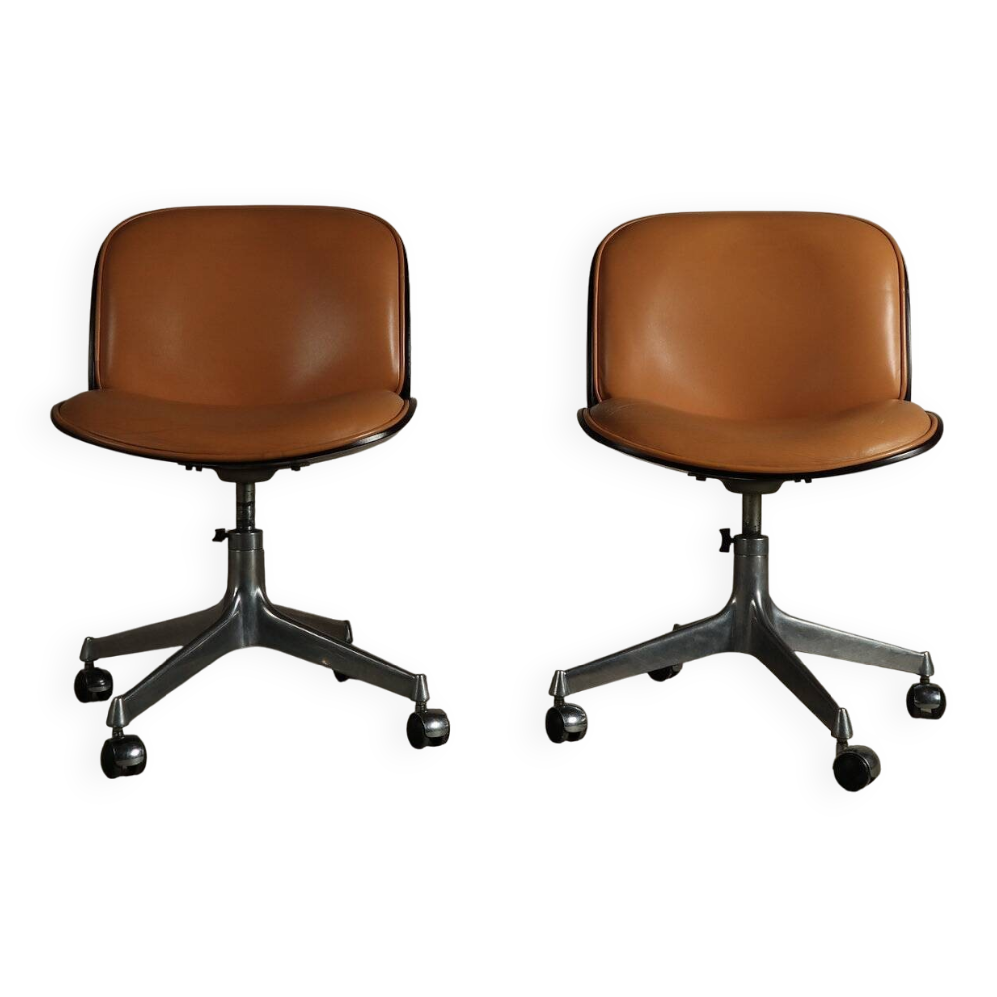 ‘Parioli’ office chairs by Ennio Fazioli for MIM Roma, Italy 1960s